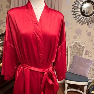 Victoria secret red robe with pockets. One size